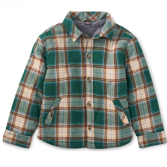 Tea Collection Other - Teddy fleece Plaid Jacket